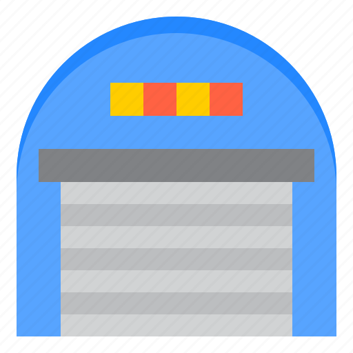 Warehouse, storehouse, logistics, building, delivery icon - Download on Iconfinder