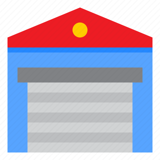 Warehouse, storehouse, logistics, delivery, building icon - Download on Iconfinder