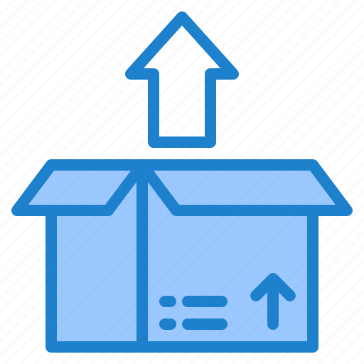 Box, parcel, logistics, delivery, up, arrow icon - Download on Iconfinder