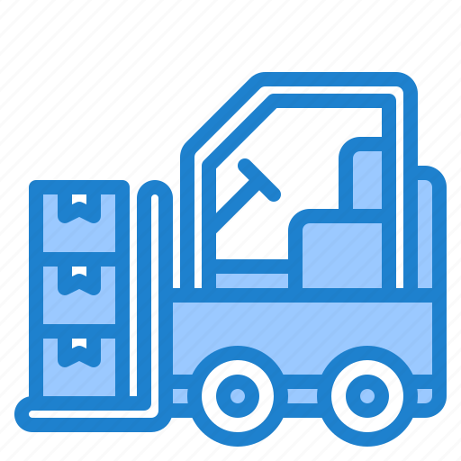Forklist, box, logistics, delivery, storehouse icon - Download on Iconfinder