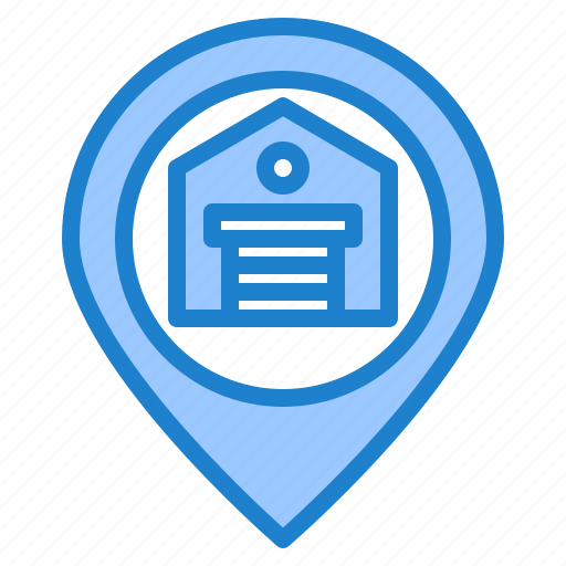 Location, map, warehouse, logistics, delivery icon - Download on Iconfinder