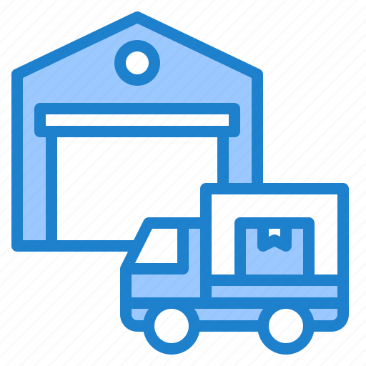 Truck, warehouse, storehouse, logistics, delivery icon - Download on Iconfinder