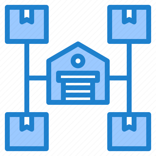 Warehouse, logistics, delivery, storehouse, network icon - Download on Iconfinder