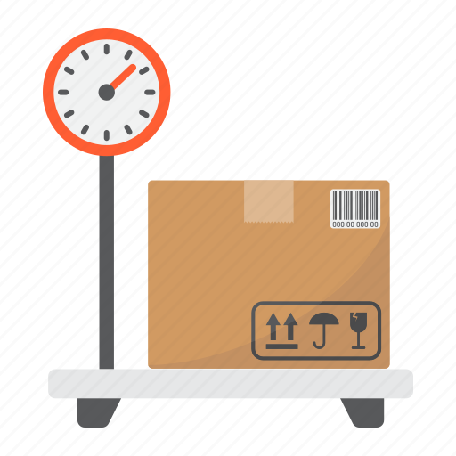Box, delivery, logistic, package, platform, scale, storage icon - Download on Iconfinder