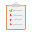 checklist, checkmark, clipboard, form, list, note