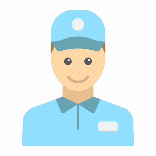 Courier, delivery, logistic, man, service, shipping, worker icon - Download on Iconfinder