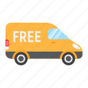cargo, delivery, free, logistic, shipping, van, vehicle