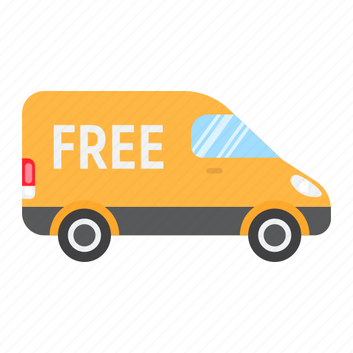 Cargo, delivery, free, logistic, shipping, van, vehicle icon - Download on Iconfinder