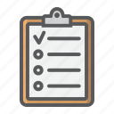 checklist, checkmark, clipboard, form, list, note 