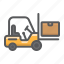 cargo, delivery, forklift, lift, logistic, truck, vehicle 