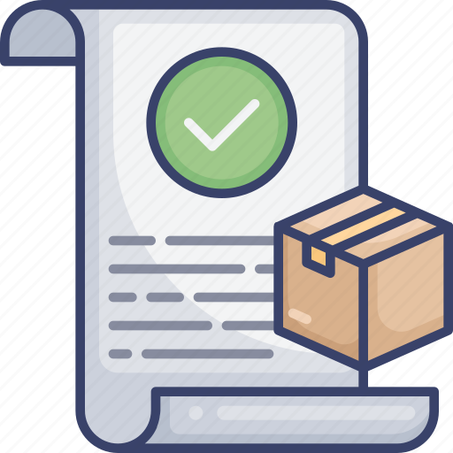 Box, confirm, delivery, document, logistic, package, shipping icon - Download on Iconfinder
