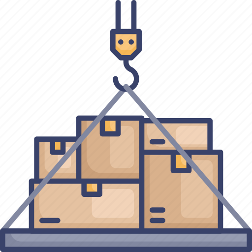 Box, crane, delivery, hook, logistic, package, shipping icon - Download on Iconfinder