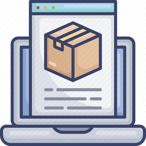 Box, browser, computer, laptop, logistic, package, website icon - Download on Iconfinder