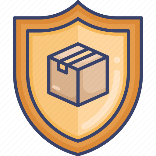 Box, insurance, logistic, package, protection, shield, shipping icon - Download on Iconfinder