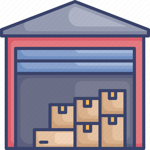 Building, delivery, logistic, shipping, storage, warehouse icon - Download on Iconfinder