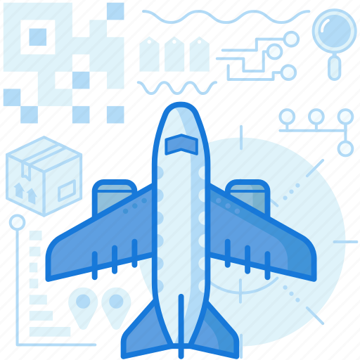Airplane, box, delivery, flight, logistic, package, plane icon - Download on Iconfinder