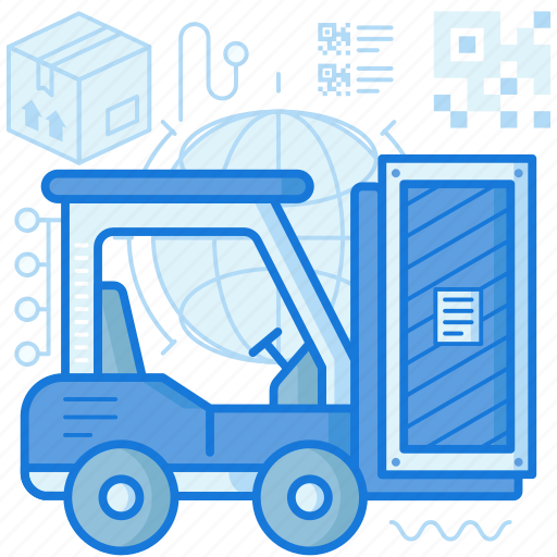 Box, equipment, forklift, machine, package, tool, warehouse icon - Download on Iconfinder