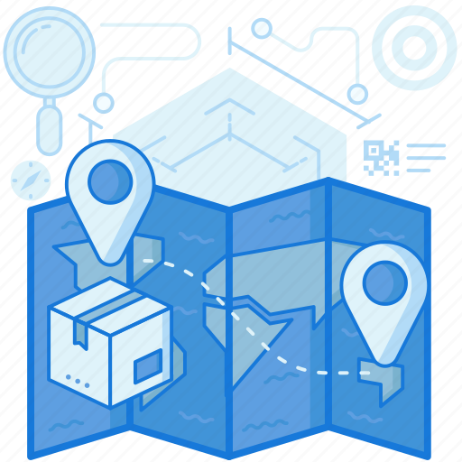 Delivery, destination, logistic, map, marker, navigation, pointer icon - Download on Iconfinder