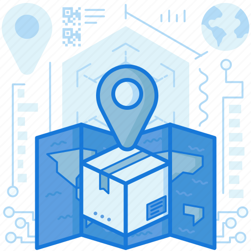 Box, destination, location, map, marker, package, pin icon - Download on Iconfinder