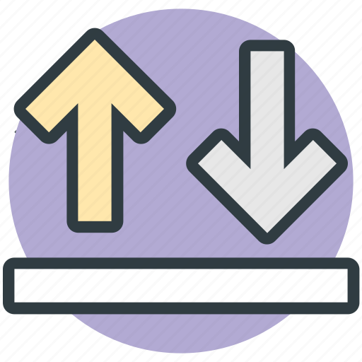 Arrows, directional arrows, download, upload, upward icon - Download on Iconfinder