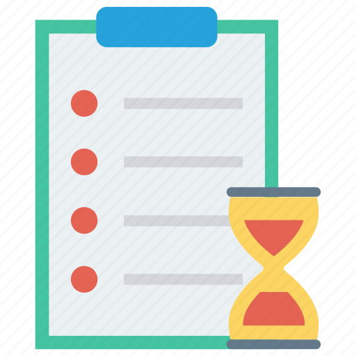Clipboard, deadline, document, hourglass, stopwatch icon - Download on Iconfinder