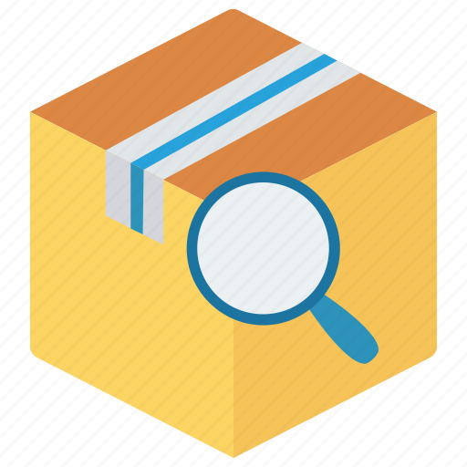 Box, delivery, package, parcel, search icon - Download on Iconfinder
