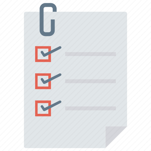 Attachment, checklist, document, sheet, tasklist icon - Download on Iconfinder