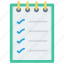 checklist, document, notepad, survey, tasklist 