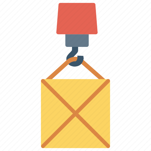 Box, crane, delivery, lifter, package icon - Download on Iconfinder
