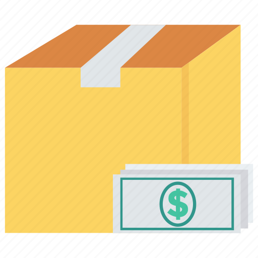 Box, cash, delivery, money, package icon - Download on Iconfinder