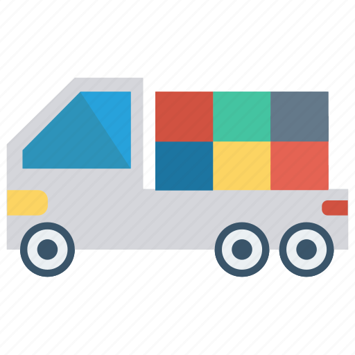 Boxes, delivery, packages, truck, vehicle icon - Download on Iconfinder
