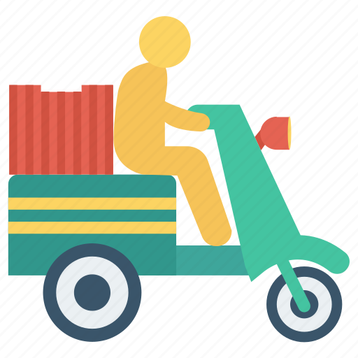Bike, delivery, fast, man, package icon - Download on Iconfinder