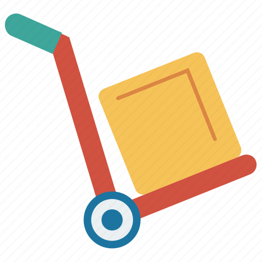 Box, dolly, package, parcel, trolley icon - Download on Iconfinder