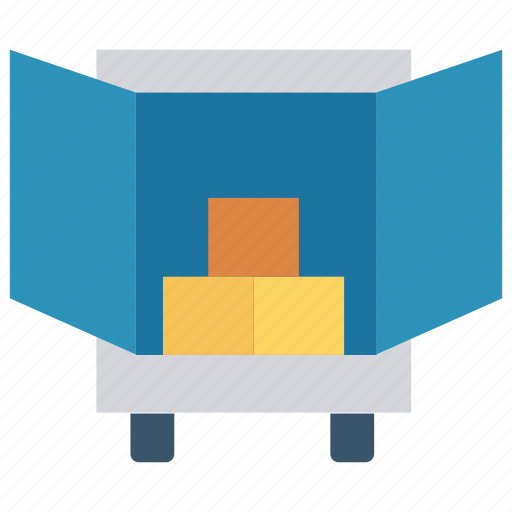 Boxes, delivery, packages, transport, truck icon - Download on Iconfinder