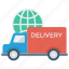 delivery, global, transport, truck, world 
