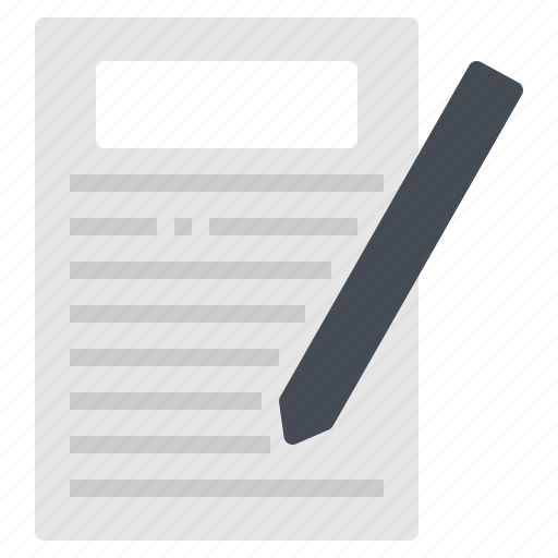 Document, list, order, paper, pencil icon - Download on Iconfinder