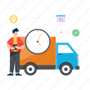 delivery schedule, shipment on time, delivery on time, logistic schedule, fast delivery 