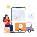 smart shipment, smart delivery, smart logistics, smart cargo, phone delivery 