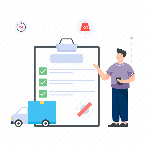 Delivery conditions, delivery terms, delivery policy, shipment terms, shipment policy illustration - Download on Iconfinder