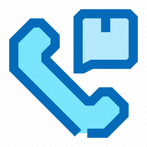 Logistics, distribution, package, call, support icon - Download on Iconfinder