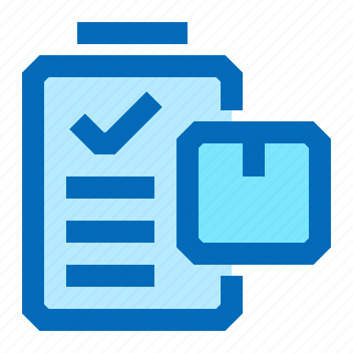 Logistics, distribution, package, list, checklist icon - Download on Iconfinder