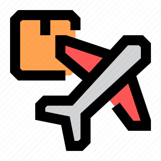 Logistics, distribution, package, airplane, plane icon - Download on Iconfinder