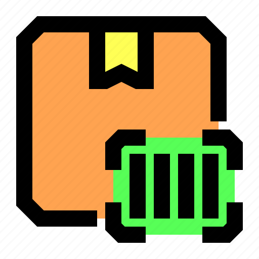 Logistics, distribution, package, barcode, cardboard icon - Download on Iconfinder