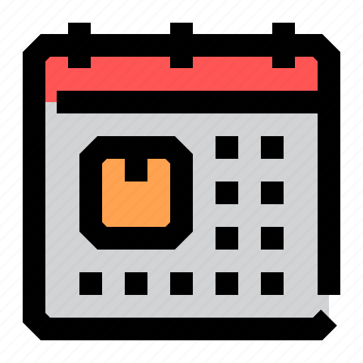 Logistics, distribution, package, calendar, schedule icon - Download on Iconfinder