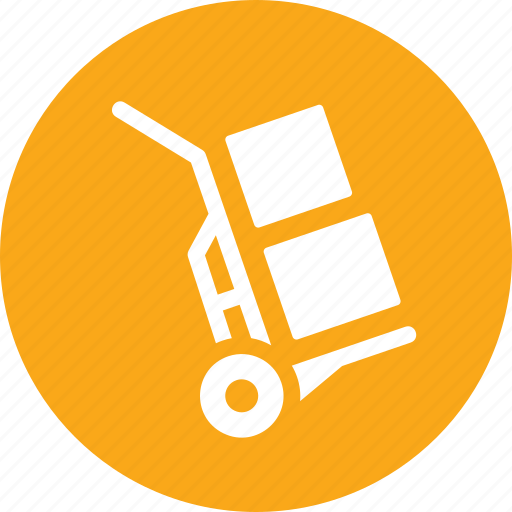 Boxes, hand truck, logistics icon - Download on Iconfinder