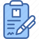 clipboard, list, document, registration, form, archive