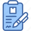 clipboard, list, document, registration, form, archive 
