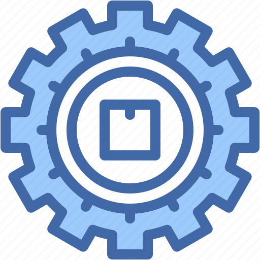 Settings, gear, package, shipping, and, delivery, management icon - Download on Iconfinder
