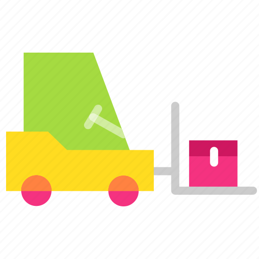 Bendi truck, fork truck, forklift, fortkit, industrial transport, loading icon - Download on Iconfinder