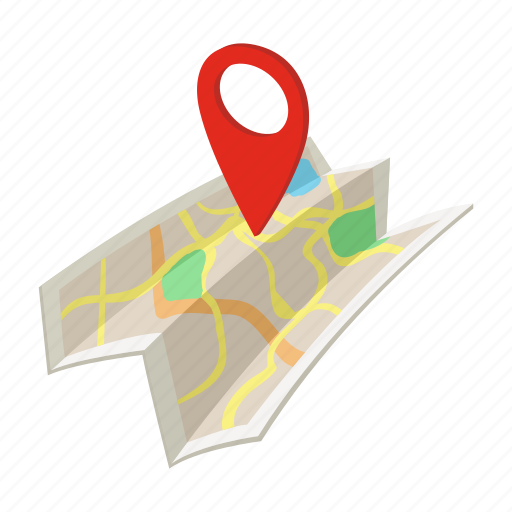 Cartoon, gps, isoled, location, map, marker, pin icon - Download on Iconfinder